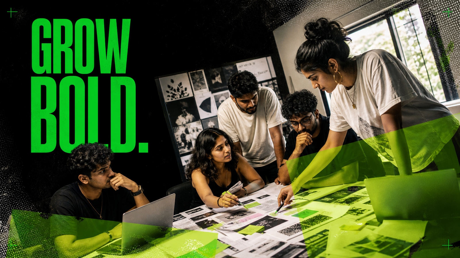 Growverze creative team developing a campaign